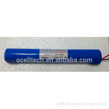 6.4V1.5Ah LiFePO4 battery for Emergency Light
